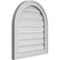Ekena Millwork Round Top Surface Mount PVC Gable Vent: Functional, w/ 2"W x 1-1/2"P Brickmould Frame, 20"W x 22"H GVPRT20X2202SF - alternate 2